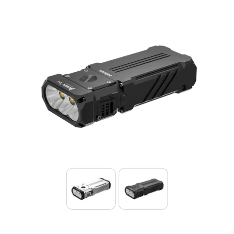 Wuben X1 Lyssterk LED lommelykt Sort – 12000 Lumen_4