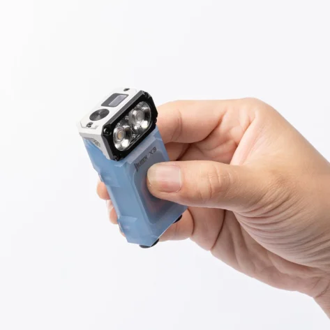 Wuben X3 Owl EDC Lommelykt - Blå-hvit_2