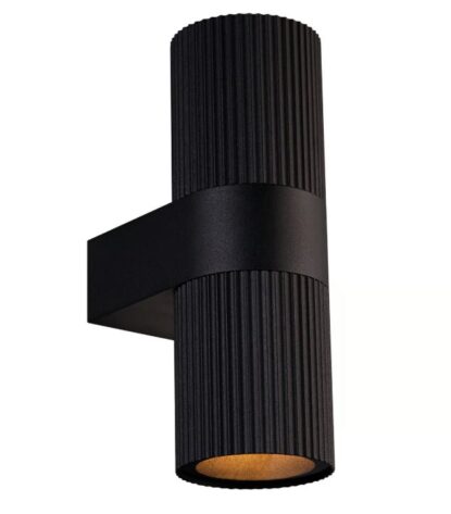 Nordlux Kyklop Ripple Vegglampe GU10 Sort