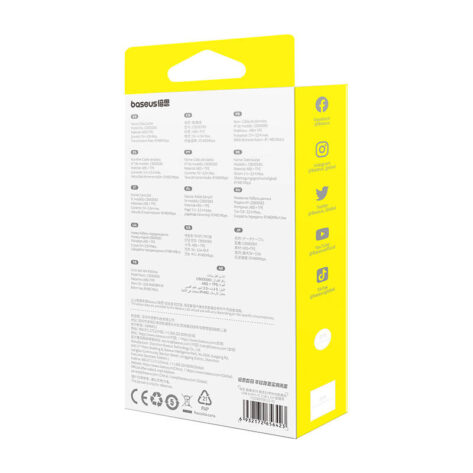 Baseus Free2Draw 3-i-1 Micro USB,Lightning,USB-C 3.5A 1.1m Sort_7