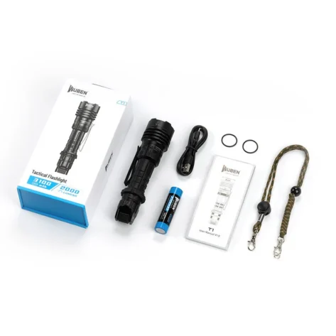 Wuben T1 – Taktisk Lommelykt IP68 2000 Lumen_1