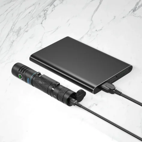 Wuben E12R Power Bank Lommelykt Sort - 1200 Lumen_7