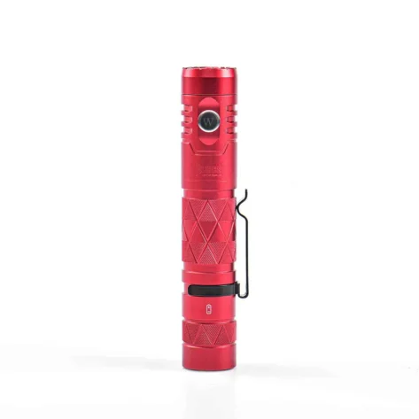 Wuben E12R PowerBank Lommelykt Rød - 1200 Lumen_1