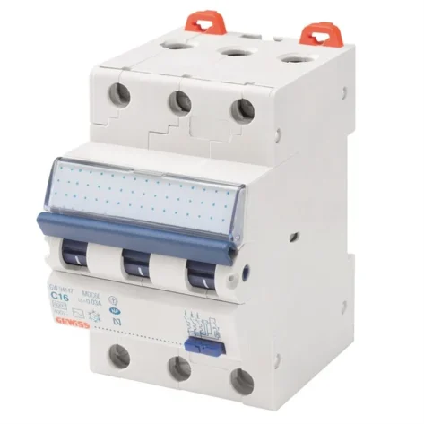 Gewiss Jordfeilautomat 32A 3-pol 3 mod C-kar GW95250