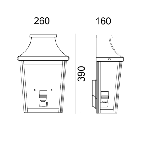 Norlys Chelsea 963 Veggskjold Kobber