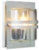 Norlys E27 Vegglampe Bern 650 stål Klart tykt glass