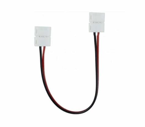 Skjøtekabel 30cm Enkeltfarget LED Strips 8mm dobbel 2-Pin tilkoblingsklemme