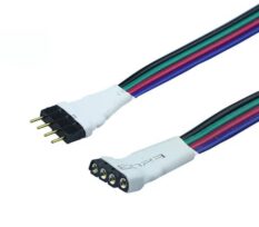 Skjøtekabel 4-pin tilkobling for RGB 1m