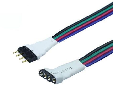 Skjøtekabel 4-pin tilkobling for RGB 1m
