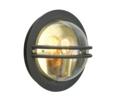 Norlys Vegglampe Bremen 630 Sort Klar Glass