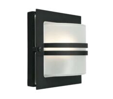 Norlys Bern Vegglampe 651 Sort Frostet tykt glass