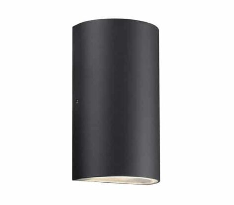 Nordlux Rold Rund Vegglampe Sort