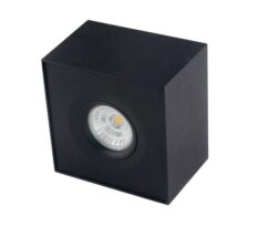 NP Utah Firkant Downlight WarmDim 9W 360 Tilt Sort