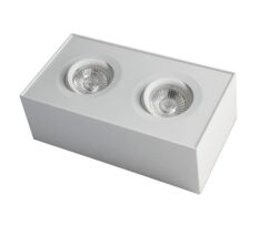 NP Utah Firkant Downlight x2 WarmDim 18W 360 Tilt Hvit