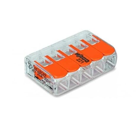 WAGO Koblingsklemme 5-Leder 221-415 25STK