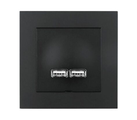 Elko Plus USB lader 2.1A I Sort